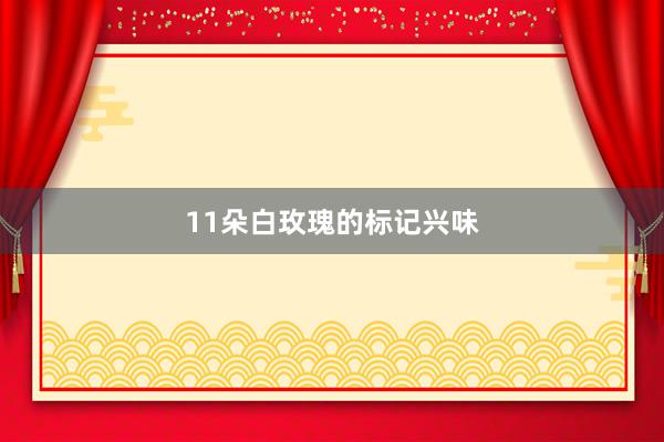 11朵白玫瑰的标记兴味